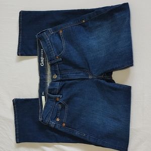 Gap authentic crop kick petite jeans